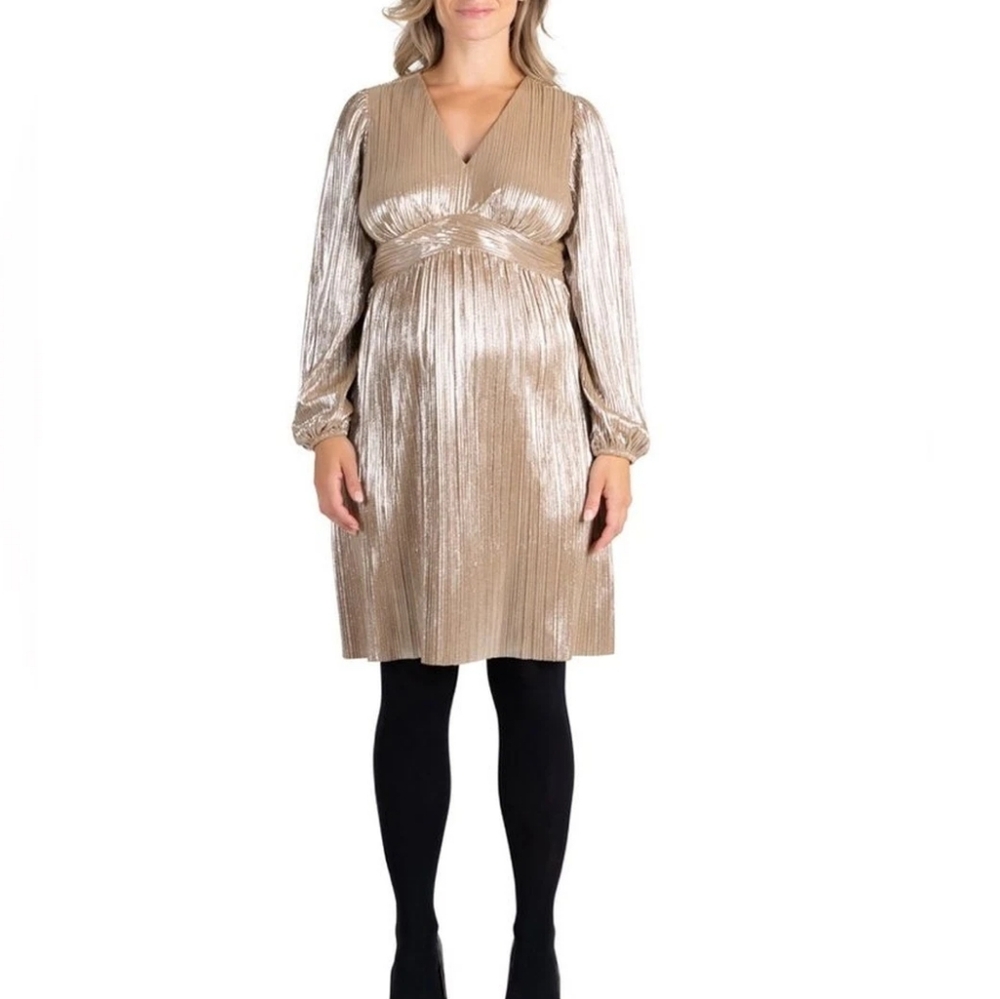 Destination Maternity Metallic Dress